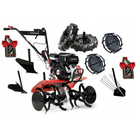 Motorhacke HGS ST 255 HS208 HORTMASZ (Benzinbetrieb) + 9-teiliges Zubehörset