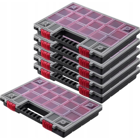 Kadax Werkstatt-Organizer, Kasten mit 18 Schubladen, 6 Stück