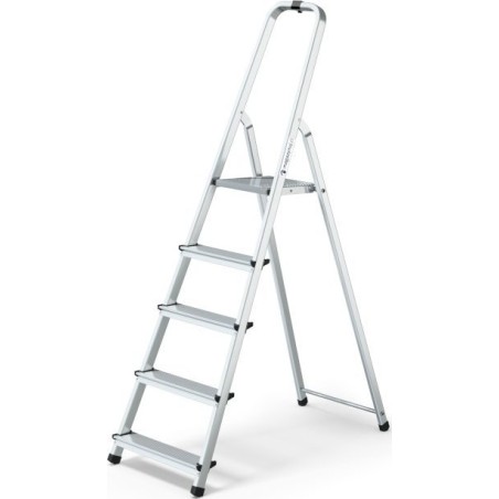Lagerartikel Aluminiumleiter mit 5 Sprossen, Tragkraft 150 kg – PRO