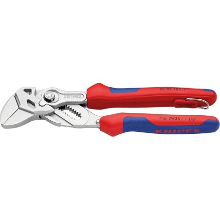 Knipex Verstellzange 1 3/8", 35/180 mm, verchromt, mit Befestigungsvorrichtung