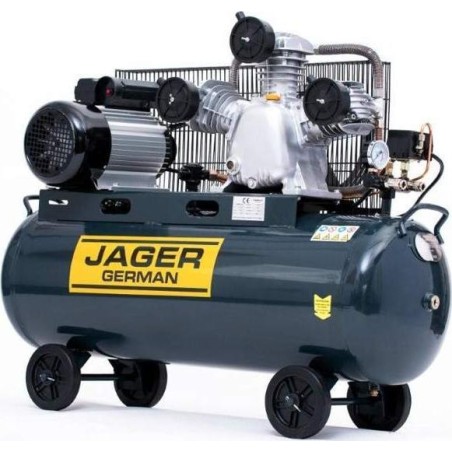 Kompressor Jager German LUFTKOLBENKOMPRESSOR ÖLGEÖLTER KOLBENKOMPRESSOR JAGER GERMAN 100 l 8 bar 540 l/min 400 V Erhöhte Leistung