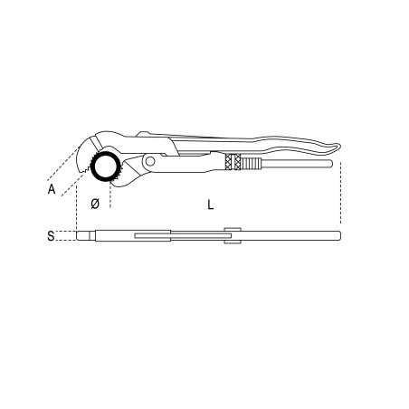 Beta Tools Rohrzange 550 mm 2" Gas (003780055)