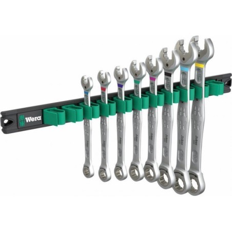 Wera Wera 9632 Magnetstreifen 6000 Joker Imperial 1, 8-teilig, Schraubenschlüssel (Kombinations-Ratschen-Schraubenschlüssel mit Haltefunktion, Imperial)