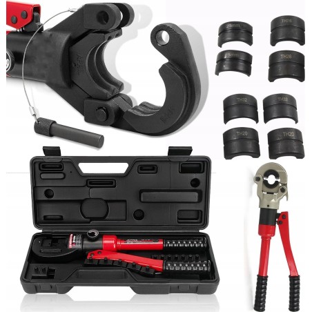 Rosfix PRASkA HYDRAULISCHE PEX-ROHRPRESSZANGE + VERBINDUNGSSTÜCKE