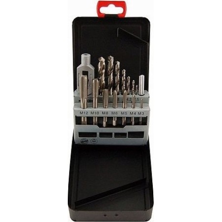 Abraboro Maschinengewindebohrer-Set M3–M12 ABRABORO, HSS-G [15-teilig]