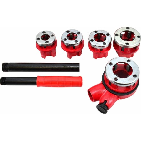 AWTools AWTOOLS Rohrgewindeschneider, 5-teilig: 3/8", 1/2", 3/4", 1", 1-1/4", Set im Koffer AW20612