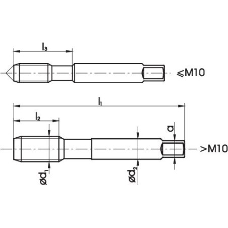 Fanar Handgewindebohrer M27x1,5, 2 Stück (A1-220001-0275)