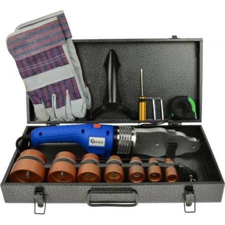 Geko PREMIUM-POLIFUSIONS-ROHRVERSCHWEISSGERÄT FÜR ROHREN VON 16 BIS 63 MM (5) G81033 GEKO