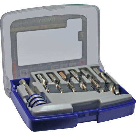 Tivoly-Set mit kombinierten Steckschlüsseln FTH 1/4" Schaft M3–M10 + Magnethalter „Half-Box“