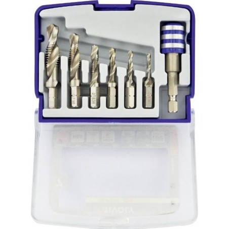 Tivoly-Set mit kombinierten Steckschlüsseln FTH 1/4" Schaft M3–M10 + Magnethalter „Half-Box“