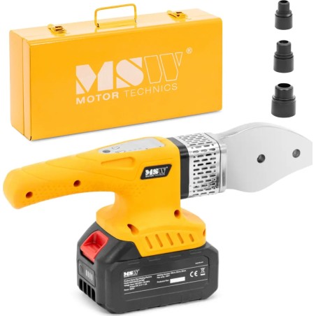 Akku-Schweißgerät für PP-, PB-, PE- und PV-Rohre mit einem Durchmesser von 20–32 mm, 300 °C, 350 W – Set Akku-Schweißgerät für PP-, PB-, PE- und PV-Rohre mit einem Durchmesser von