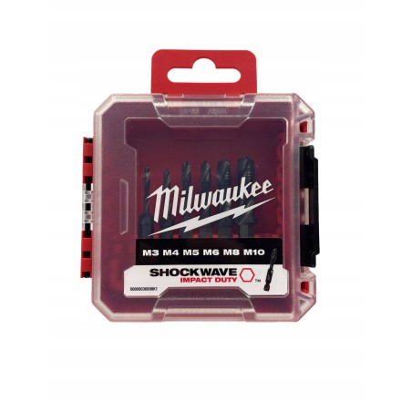 Milwaukee Bohrersatz, 6-teilig (M3, M4, M5, M6, M8, M10) Milwaukee
