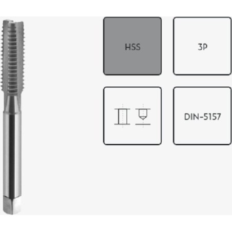 Fanar Gewindebohrer G 1,25" NGRM DIN-5157D HSS