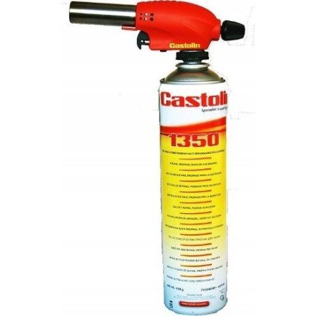 Castolin PIEZO-BRENNER + GASFLASCHE 1350 300 g, Anschluss 7/16"