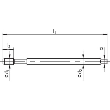 Fanar Maschinengewindebohrer M16, verlängerbar (D2-111121-0160)