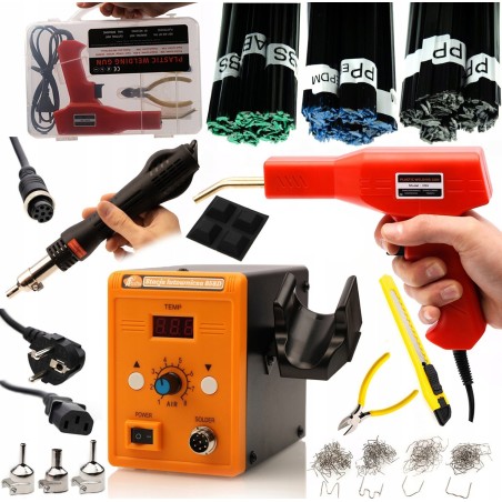 Rosfix SCHWEISSGERÄT UND KLEBEGERÄT FÜR KUNSTSTOFF 858D KLEBEMITTEL FÜR ABS- UND PP-KUNSTSTOFF MAX