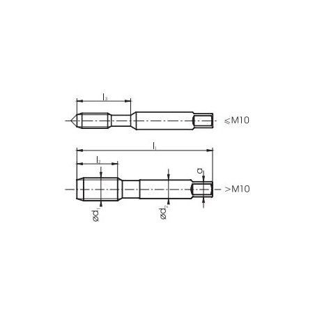 Fanar Handgewindebohrer M8, 3 Stück (A2-235831-0080)