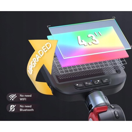 Ralcam Endoskopkamera H406B für Inspektionszwecke, 6,2 mm, HD, 4,3", teleskopisch, 2024