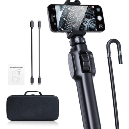 8,5-mm-Endoskopkamera, 360°, 3 m langes starres Kabel, S43-OTG