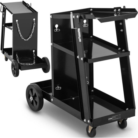 Stamos Germany Schweißwagen für die Werkstatt mit Platz für eine Gasflasche und 3 Ablagen für bis zu 80 kg