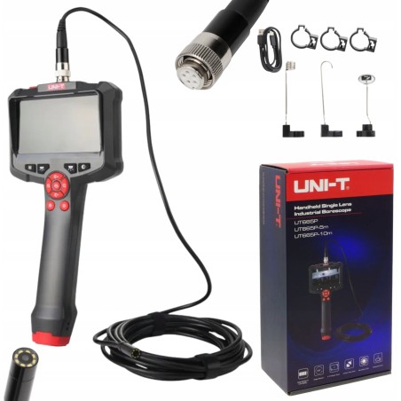 Endoskop, 1 m, 4,3-Zoll-HD-Bildschirm, 300K-HD-Kamera, IP67, UNI-T