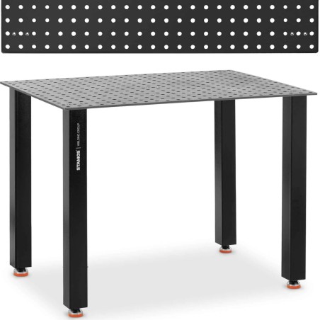 Stamos Germany Schweiß- und Montagetisch mit gelochter Platte, 6 mm, 120 x 80 cm, bis 100 kg Schweiß- und Montagetisch mit gelochter Platte