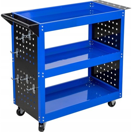 WORKSHOP TROLLEY 3 STUFEN VERSTÄRKT / SILBER