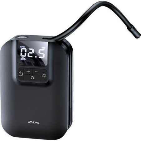 USAMS-Autokompressor: Tragbarer, kabelloser Kompressor der Marke USAMS, geeignet zum Aufpumpen von PKW- und LKW-Reifen