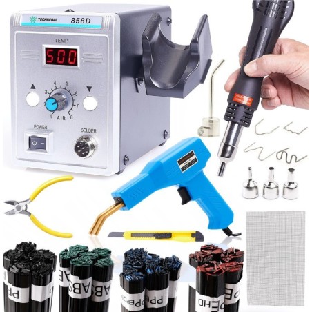 Kunststoffschweißgerät Lötstation 858D Heftgerät Klebstoffset Düsen