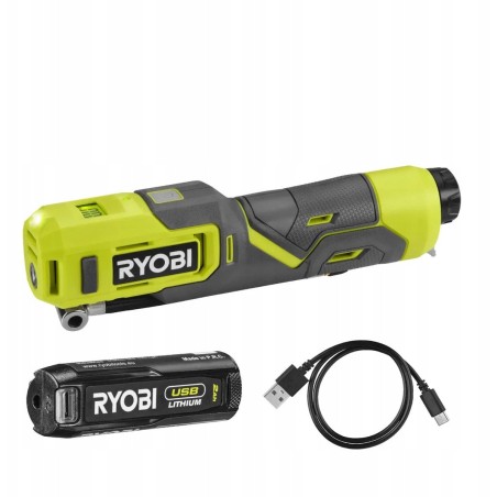 Akku-Luftkompressor RYOBI RI4-120G, 4,0 V, 2,0 Ah Li-Ion, 6,89 bar