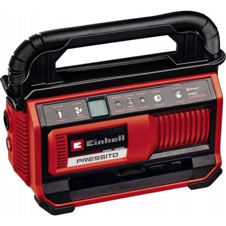Einhell-Autokompressor Einhell Hybridkompressor PRESSITO 18/25 Hybrid, 18 Volt / 220 Volt (rot/schwarz, ohne Akku und