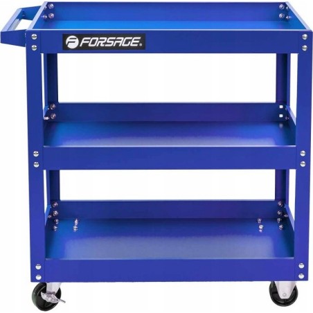 Forsage Werkzeugwagen – Werkstattwagen mit 3 Ablagen, auf Rollen