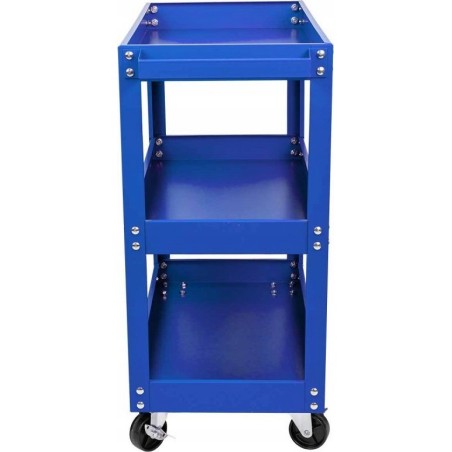 Forsage Werkzeugwagen – Werkstattwagen mit 3 Ablagen, auf Rollen