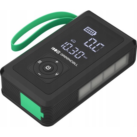 Greencell PowerBoost Air / Starthilfe / Powerbank für das Auto mit Kompressor, 8000 mAh, 1000 A, Starthilfegerät