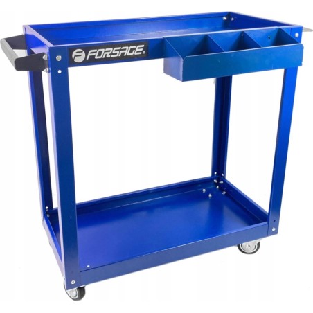 Forsage Werkzeugwagen – Werkstattwagen mit 2 Ablagen, auf Rollen