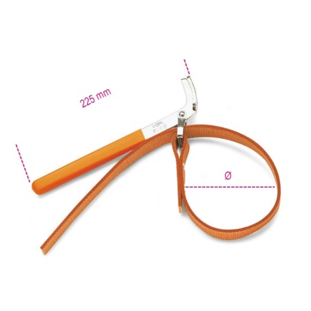 Beta Tools Bandschlüssel für Ölfilter 160 mm (014900001)