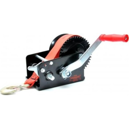 Handwinde DWK-25-V mit Riemenantrieb, Zugkraft 1133 kg, Riemenlänge 10 m