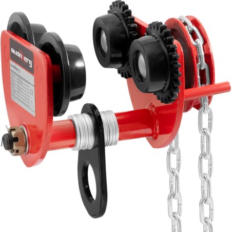 Steinberg Handgeführter Hängekranwagen mit Kette 60–110 mm, 1000 kg Handgeführter Hängekranwagen mit