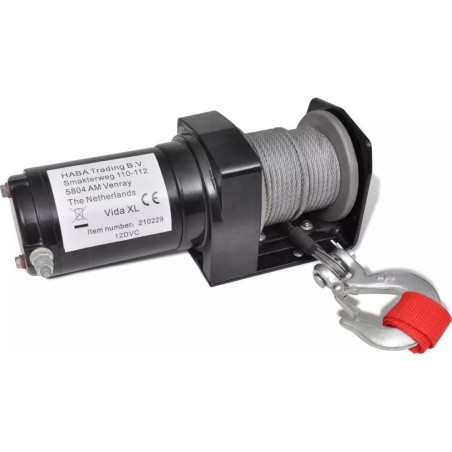 vidaXL Elektrische Winde 12 V, mit kabelgebundener Steuerung