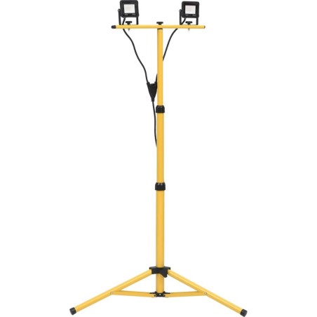 vidaXL LED-Scheinwerfer mit Ständer, 2×10 W, warmweißes Licht