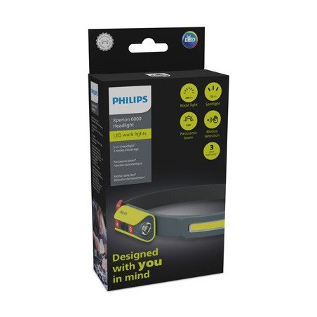 Kabellose Werkstatt-Stirnlampe HEADLight, Xperion, LED-Lichtquelle, Lichtstrom 120/150/300 lm, Leistung: 2 W, Fahrzeug