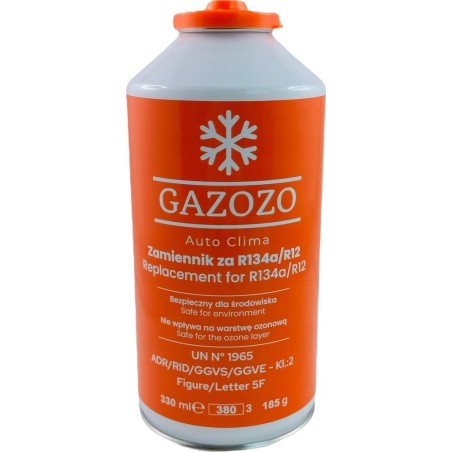 Litago Befüll- und Nachfüllset für Kältemittel R134a/R12, Ersatzflasche 185 g