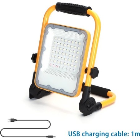 Aigostar  Tragbare LED-Halogen-Arbeitsleuchte, über USB aufladbar, Scheinwerfer 30 W/5 V Tragbare LED-Halogen-Arbeitsleuchte, über USB aufladbar,