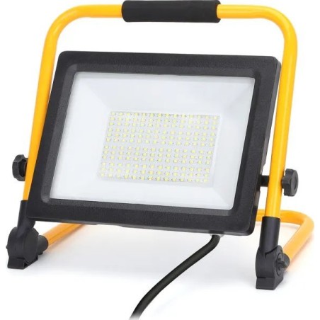 Aigostar  Tragbare Halogen-LED-Arbeitsleuchte mit Ständer, 100 W, 6500 K, 1,8 m Kabel Tragbare Halogen-LED-Arbeitsleuchte mit Ständer