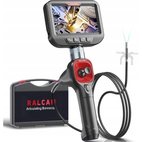Ralcam Endoskopkamera 6,2 mm, Endoskop F606B 360, 4,3", Inspektionskamera, neu
