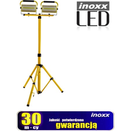 Nvox Tragbarer LED-Scheinwerfer 100 W x 2 + Teleskopstativ 160 cm