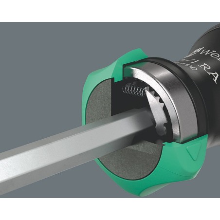 Wera Kraftform Kompakt 27 RA 1, Ratsche mit Bits, 6-teilig