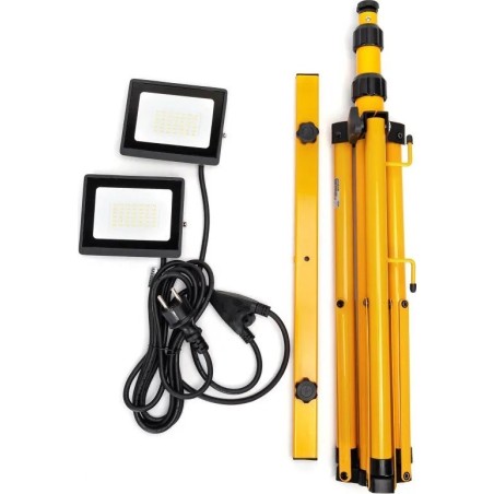 Aigostar  Strahler-Set 2×30 W + ausziehbarer Arm 60–160 cm mit 3 m Kabel Strahler-Set 2×30 W + ausziehbarer Arm 60–1