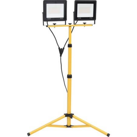 vidaXL LED-Scheinwerfer mit Stativ, 2×100 W, kaltweißes Licht