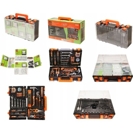 Isma-Werkzeugset WERKZEUGSET STECKSCHLÜSSEL SCHRAUBENDREHER 1400 EL